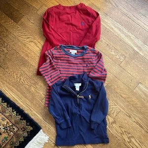 Ralph Lauren 24 month set - quarter zip and shirts